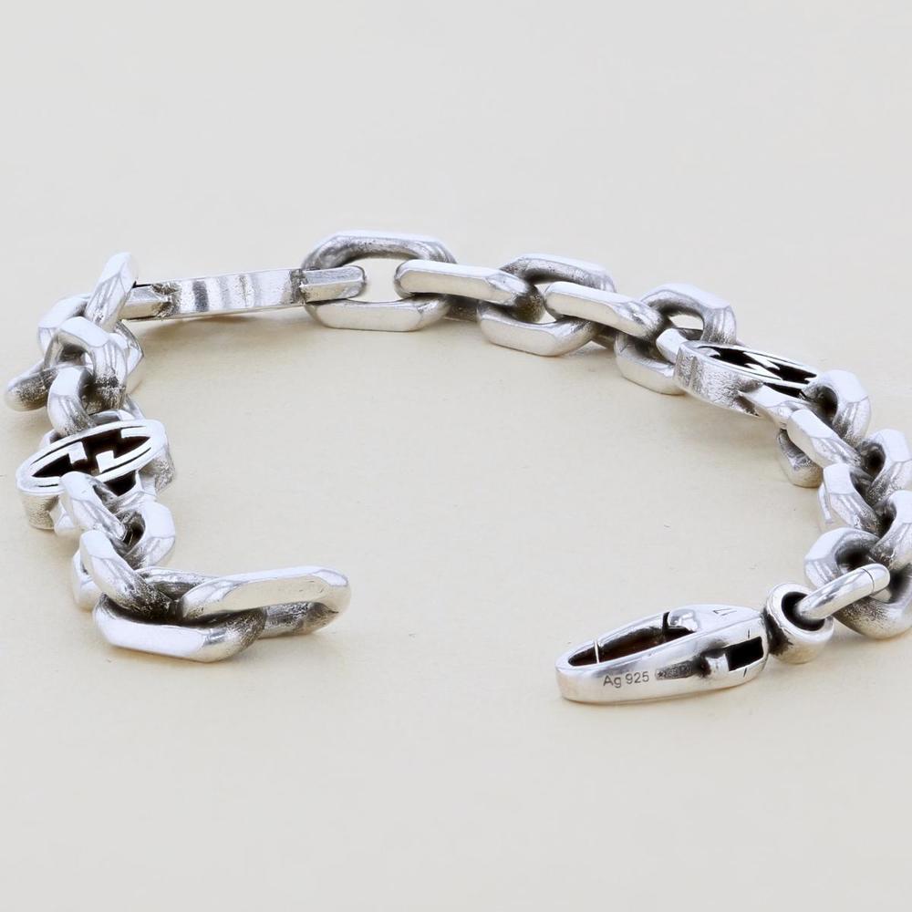 Gucci GG Silver Bracelet Bangle Anklet - Picture 2 of 3